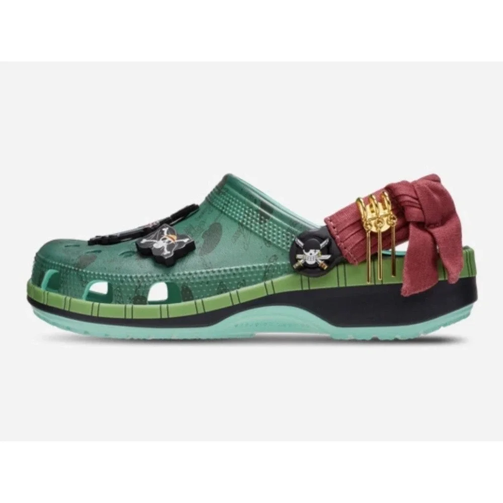 Crocs One Piece Roronoa Zoro Classic Clog Green‎ 209313-3TX Size 13 Men